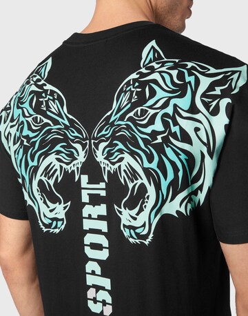 Maglietta 'Tiger' di Plein Sport in nero