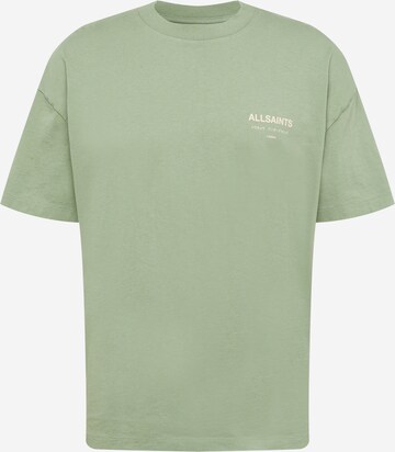 Maglietta 'UNDERGROUND' di AllSaints in verde: frontale