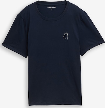 T-shirt TOM TAILOR en bleu : devant