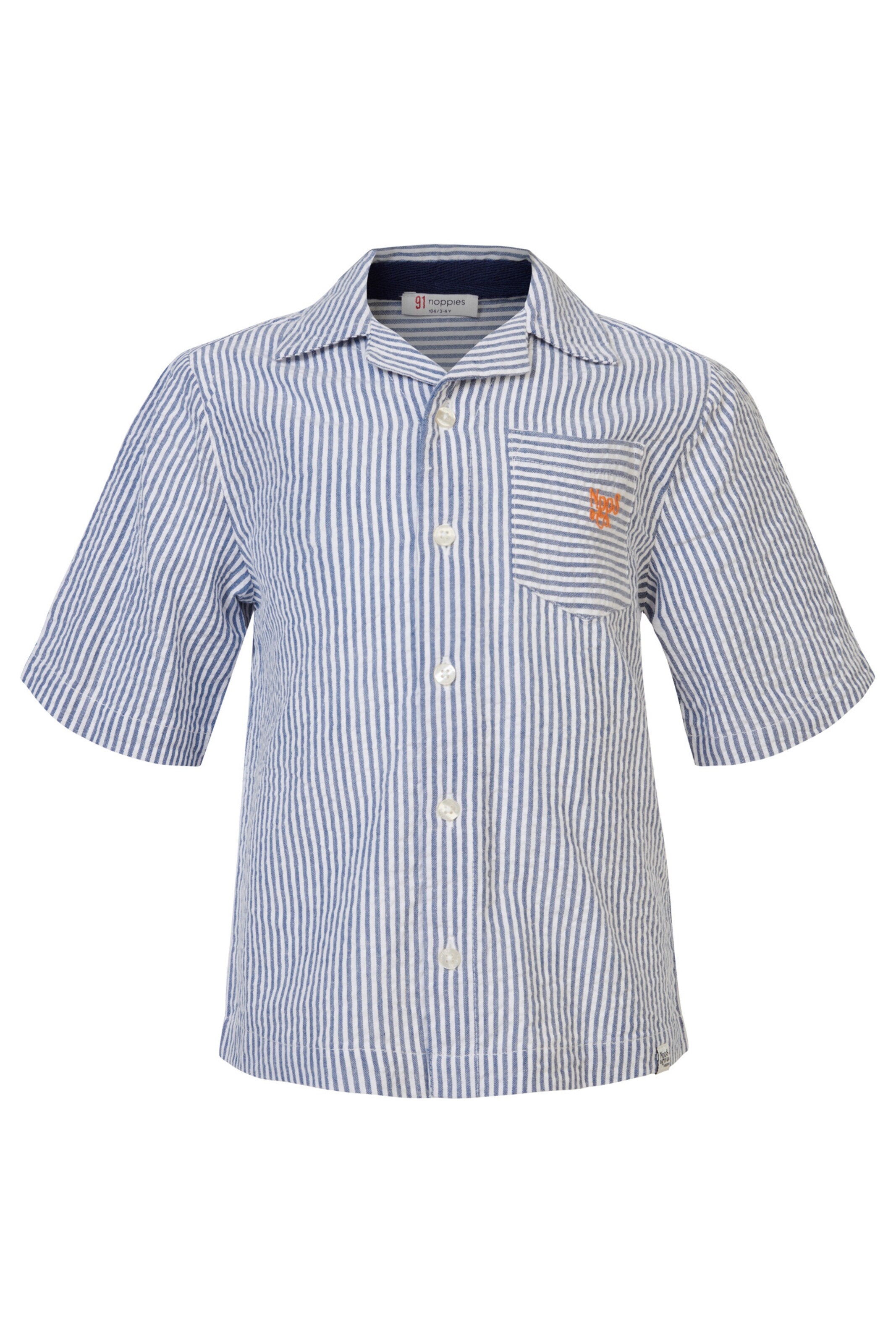 Coupe regular Chemise 'Durham' Noppies en bleu : devant