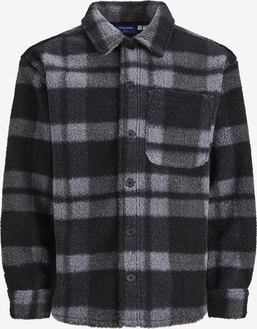 JACK & JONES Button Up Shirt in Grey: front