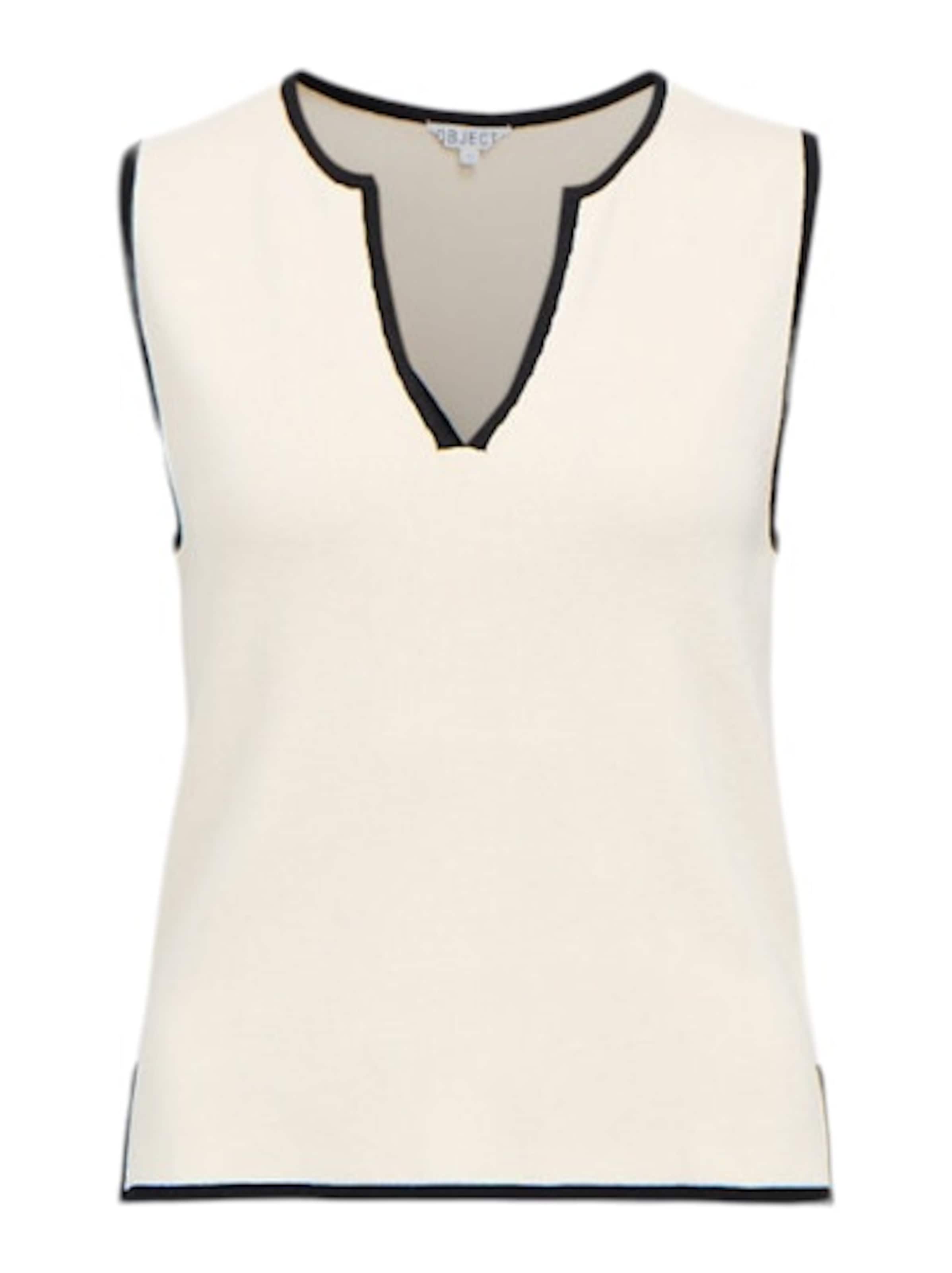 OBJECT Плетен топ 'OBJViva' в бежово: отпред