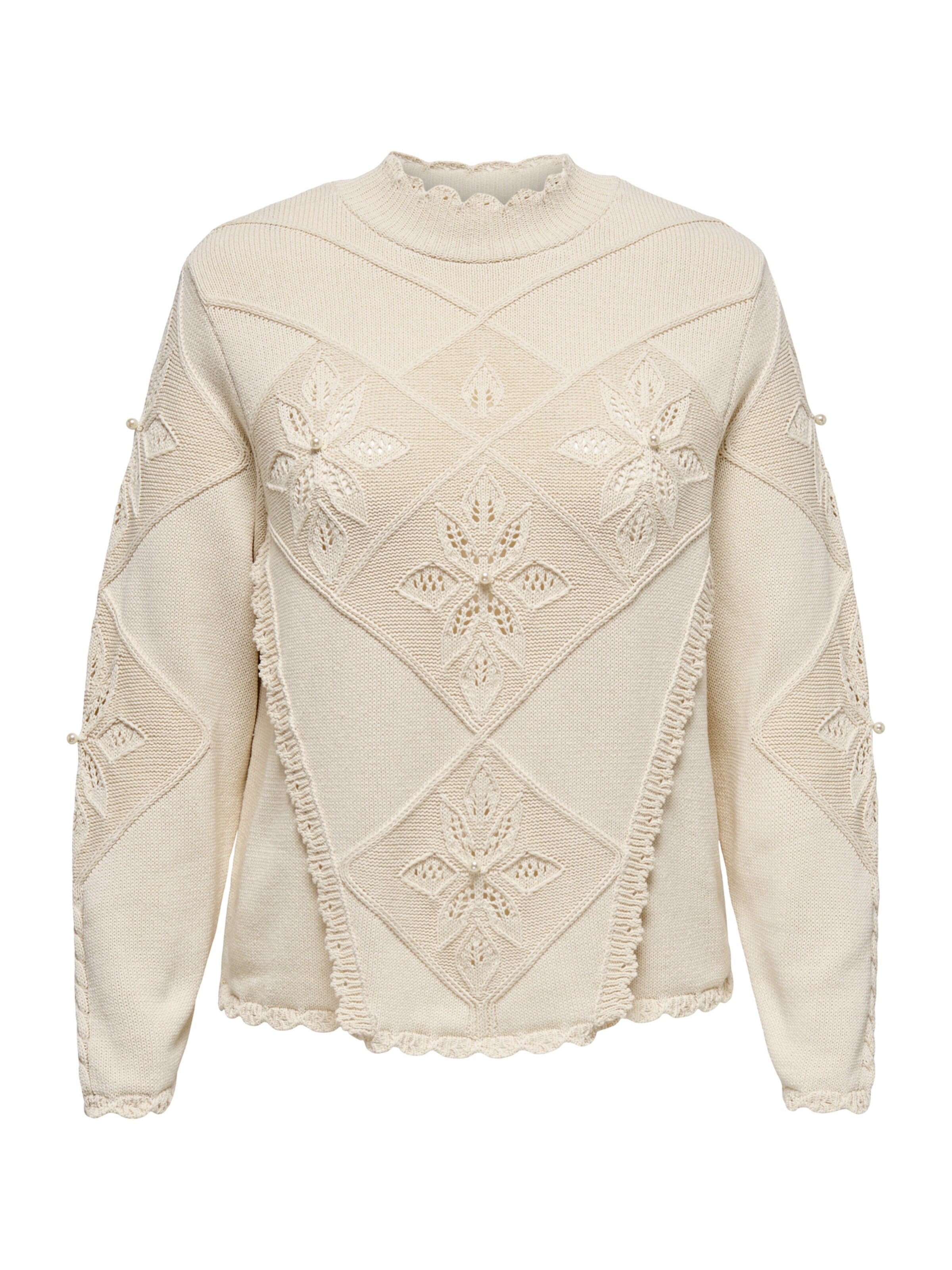 Pullover 'CARNICOLINE' di ONLY Carmakoma in beige: frontale