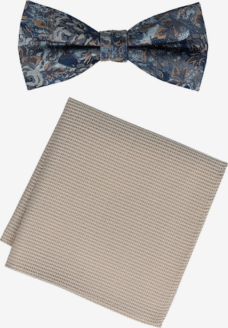 WILLEN Fliege 'Set Floral/ Uni' in Beige: Vorderseite