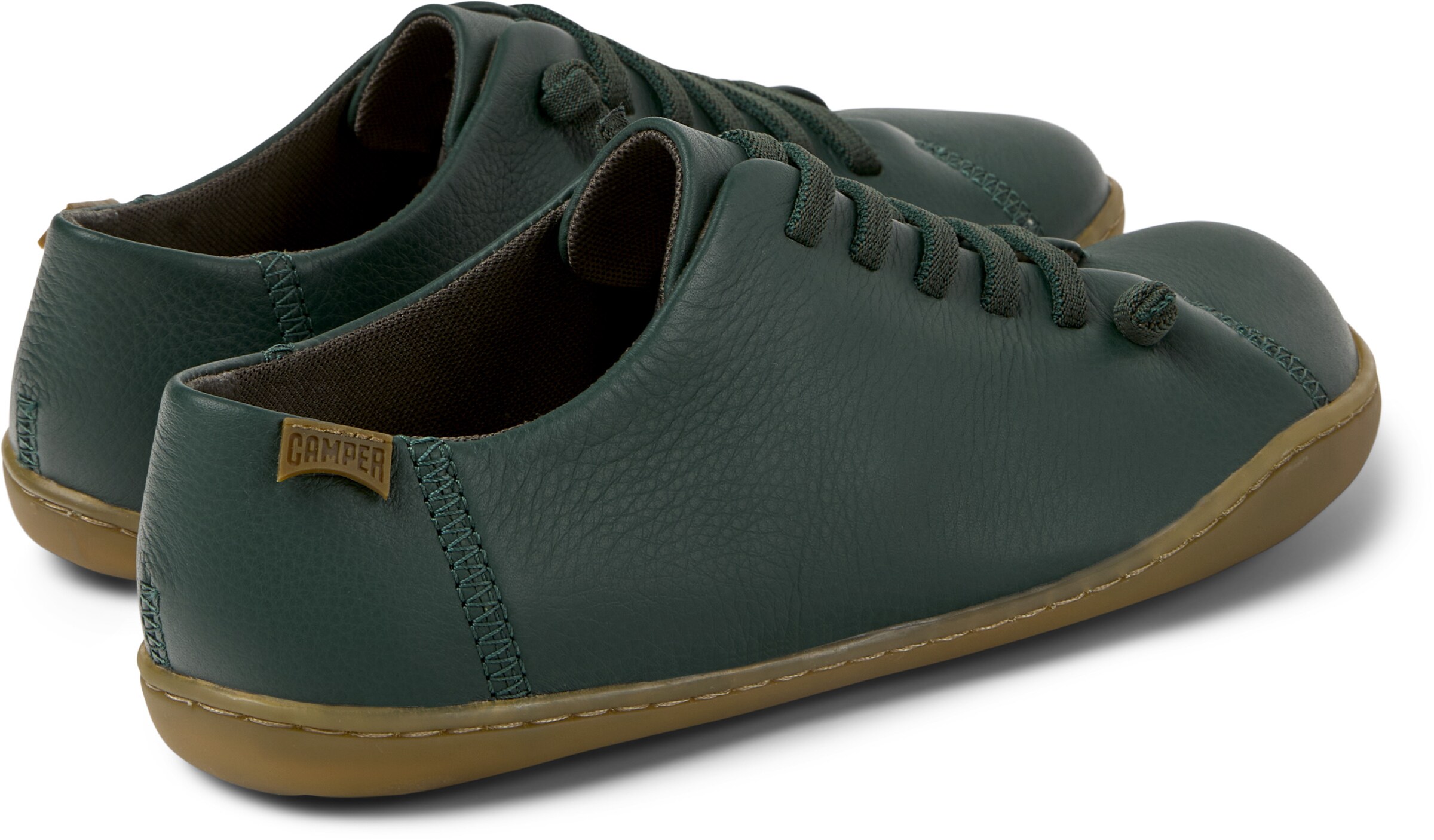 CAMPER Lace-Up Shoes 'Peu Cami' in Green