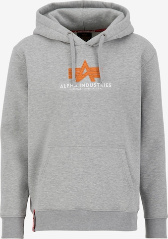 ALPHA INDUSTRIES Sweatshirt i grå: framsida