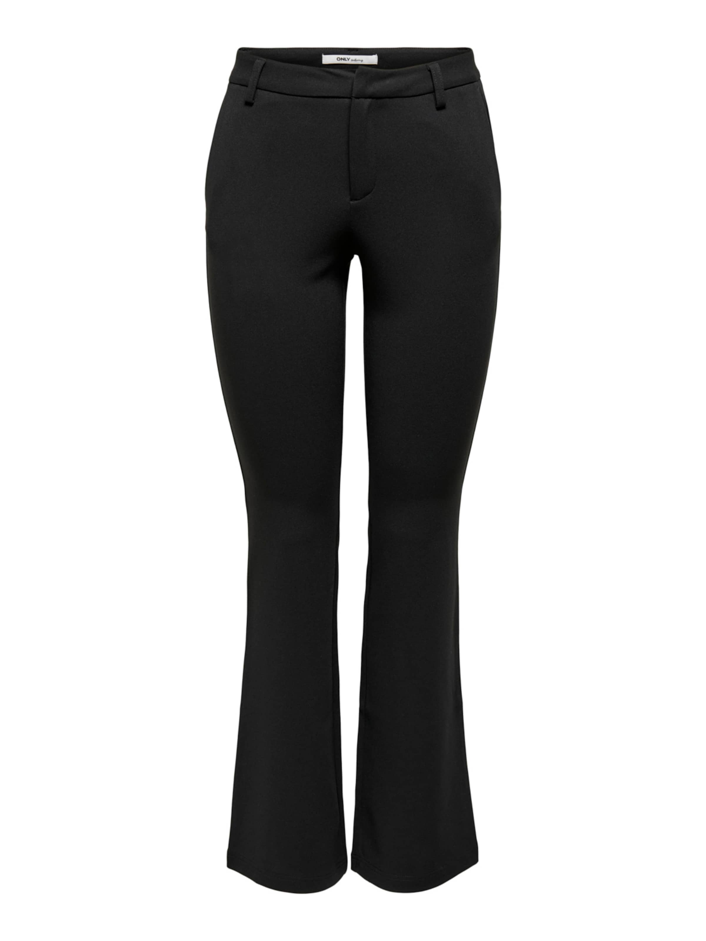 melns ONLY Paplatināti gali Bikses 'Rocky': no priekšpuses