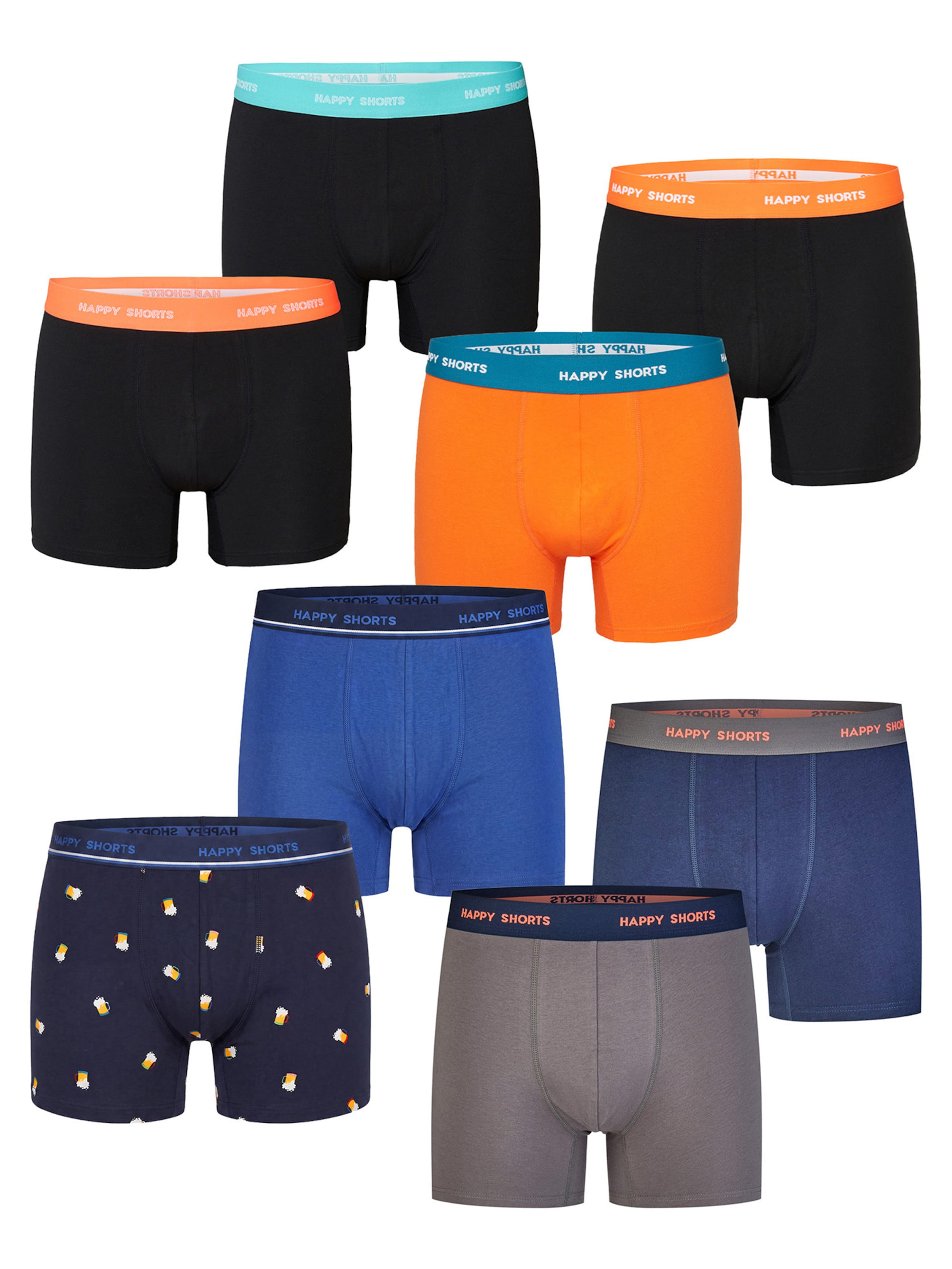 Happy Shorts - Boxers ' Base&Fun ' em azul: frente
