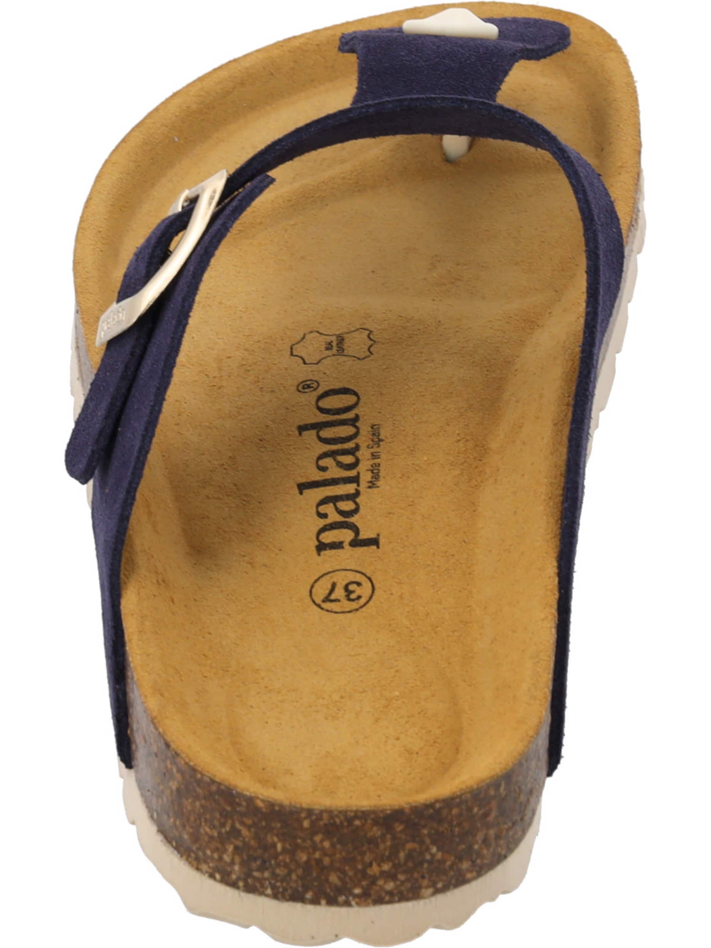 Palado T-bar sandals 'Palado Kos Suede Premium Leather' in Blue