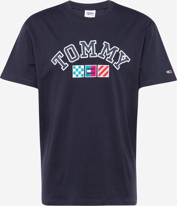 Tommy Jeans T-shirt i blå: framsida