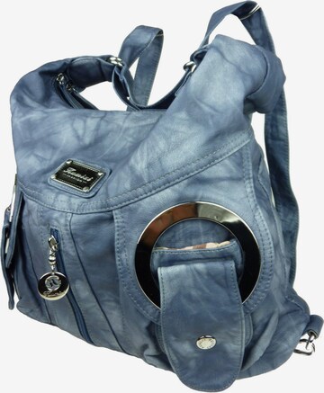Kumixi Schultertasche '2in1 Rucksacktasche' in Blau: Vorderseite