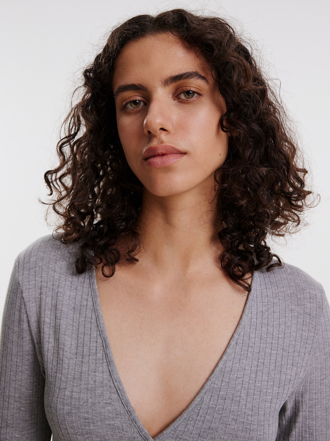 EDITED Producten Jurk 'Lacie' Grijs gemêleerd