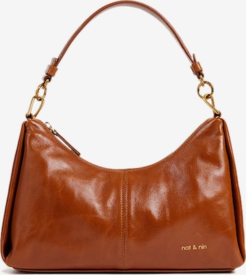 Nat&NinRučna torbica 'Rejina' - smeđa boja: prednji dio