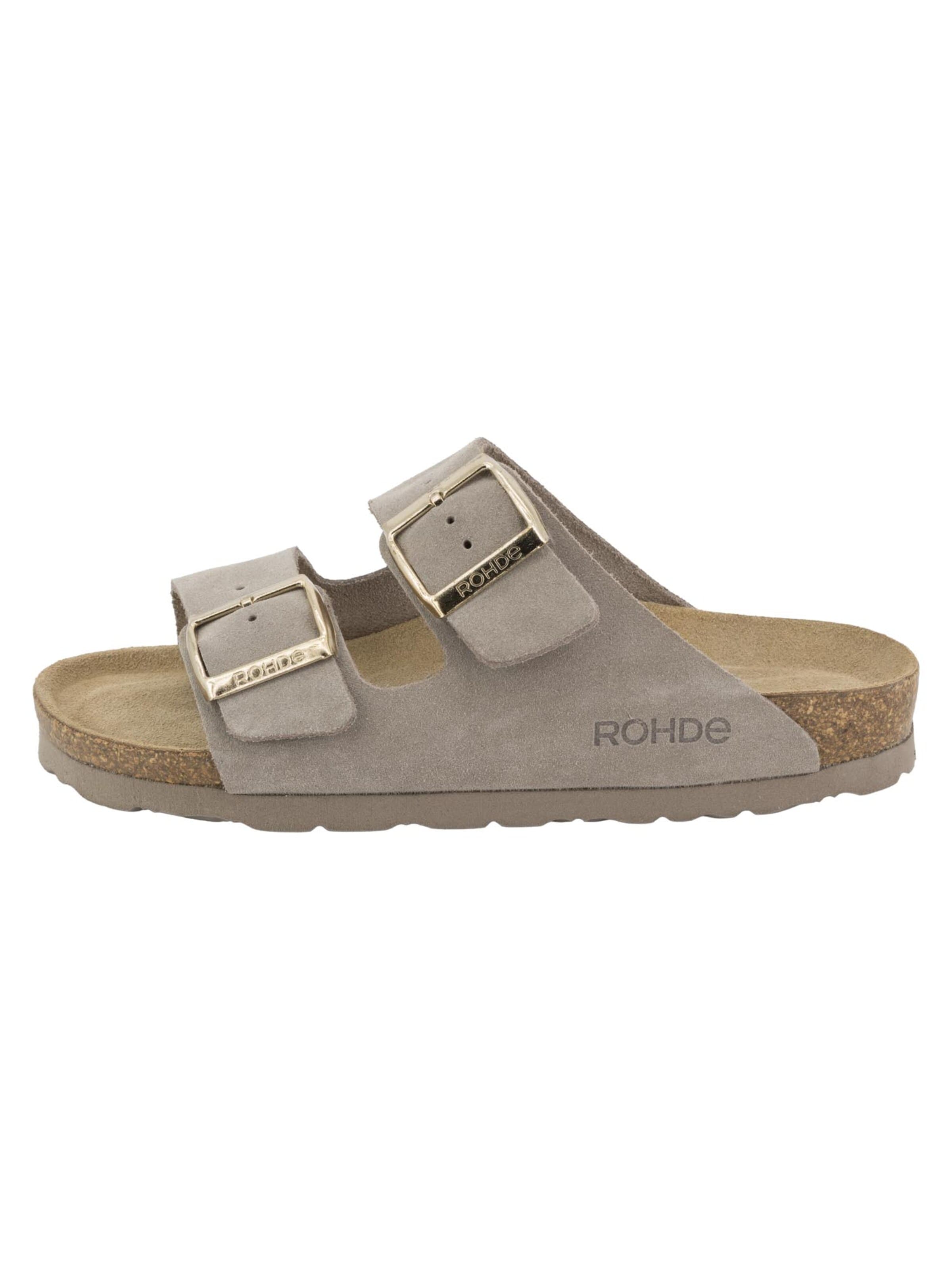 ROHDE Mules 'Alba' in Grey: front