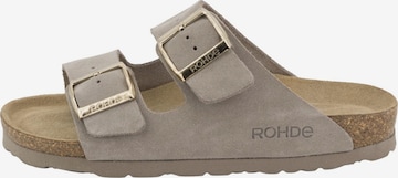 ROHDE Mules 'Alba' in Grey: front