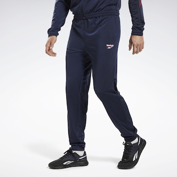 Reebok Tapered Urheiluhousut värissä sininen: edessä