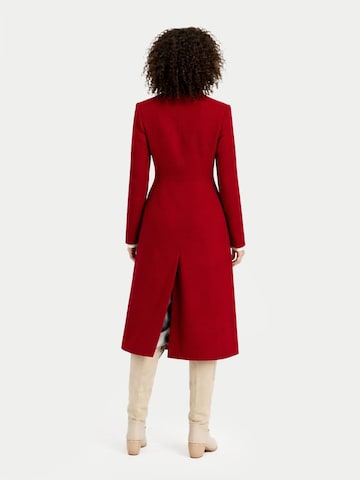 GOBI Cashmere Tussenmantel 'Cashmere Peak Lapel Long Coat' in Rood