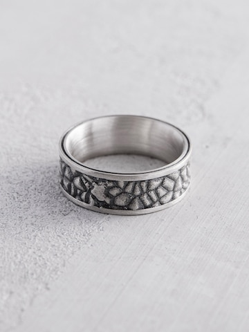 REYTEL Ring 'STONE WALLS' in Zilver
