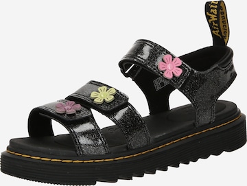 Dr. Martens - Sandalias 'Klaire' en negro: frente