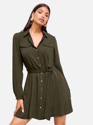 Abito camicia di Friends Like These in verde: frontale