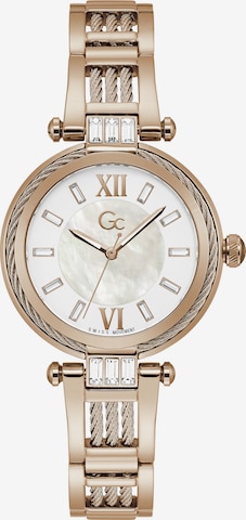 Gc Analog Watch 'CableBijou' in Gold: front