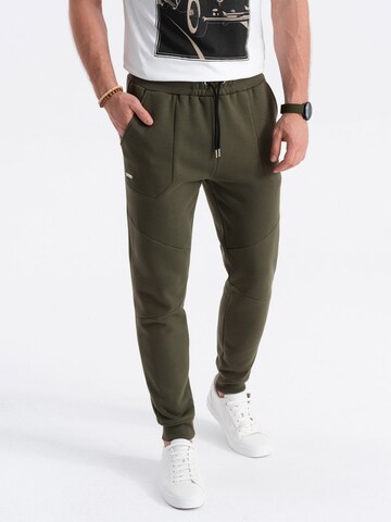 Ombre Tapered Broek 'PASK-22FW-008' in Groen: voorkant