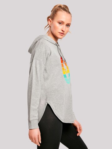 F4NT4STIC Sweatshirt 'Alien Retro Sonnenuntergang' in Grijs