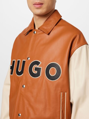 HUGO Red Between-season jacket 'Luganos' in Orange