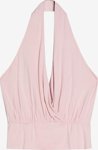 Top di Bershka in rosa: frontale