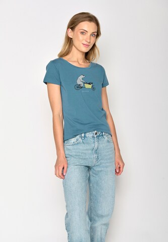 GREENBOMB Shirt in Blauw: voorkant