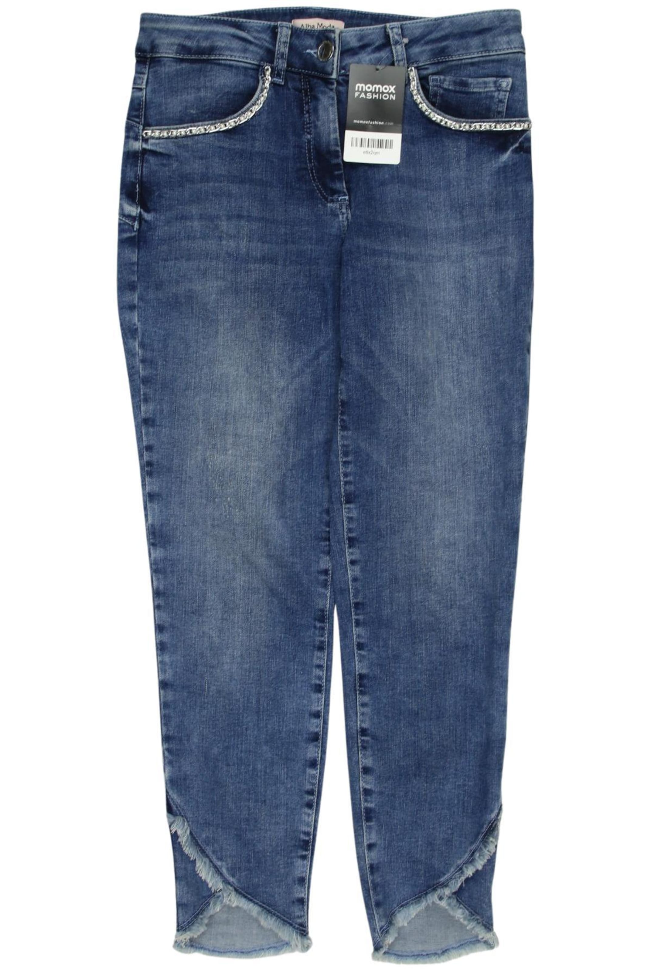 ALBA MODA Jeans in 27-28 in Blue: front