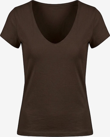 T-shirt Alexa Dash en marron : devant