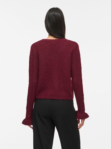 VILA Knit cardigan 'DANNA' in Red