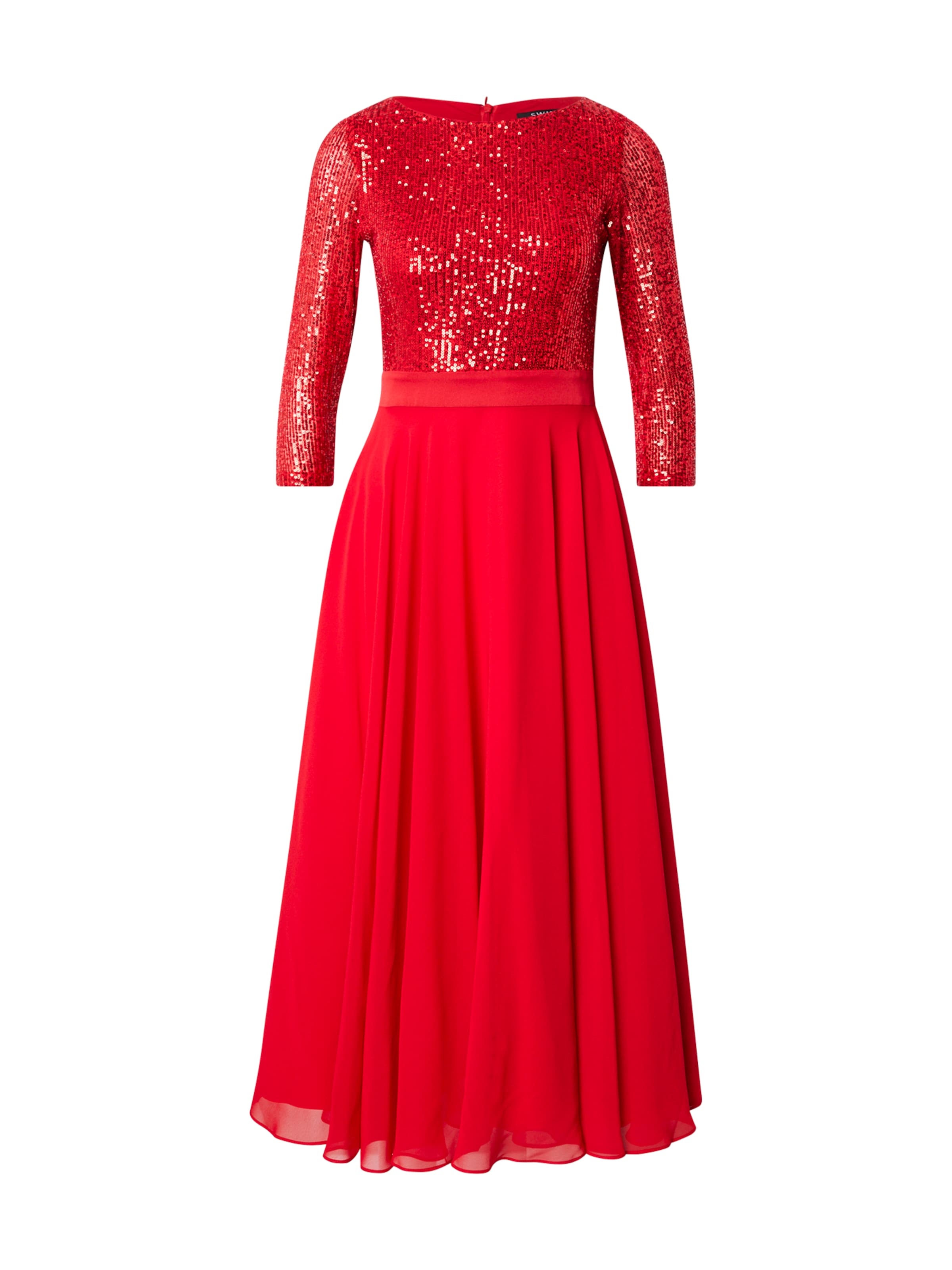 SWING - Vestido de noche en rojo: frente