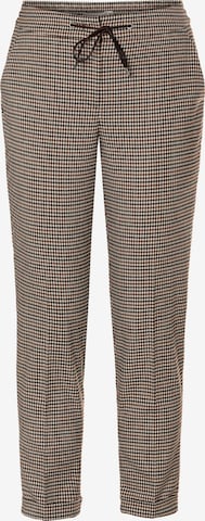 TATUUM Regular Trousers with creases in Brown: front
