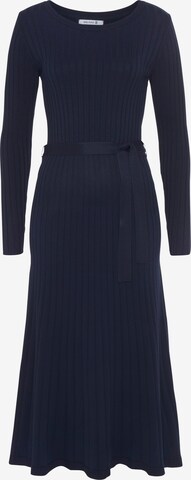 DELMAO Knitted dress in Blue: front