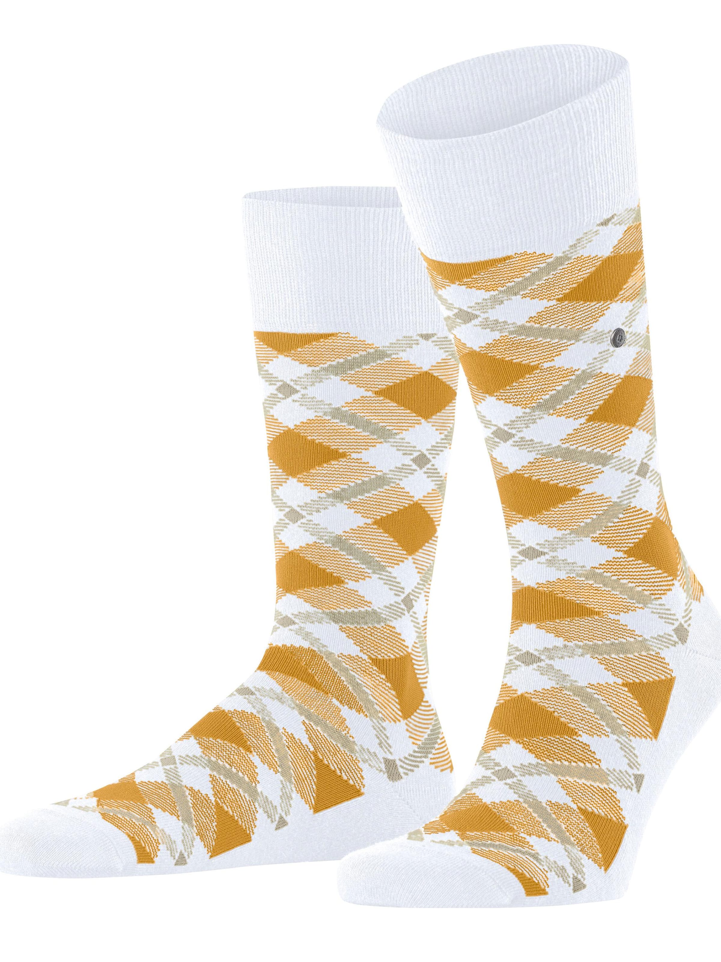 BURLINGTON Socks 'Tartan' in White: front