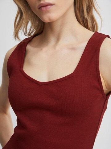 ICHI Top 'ORETA' in Red