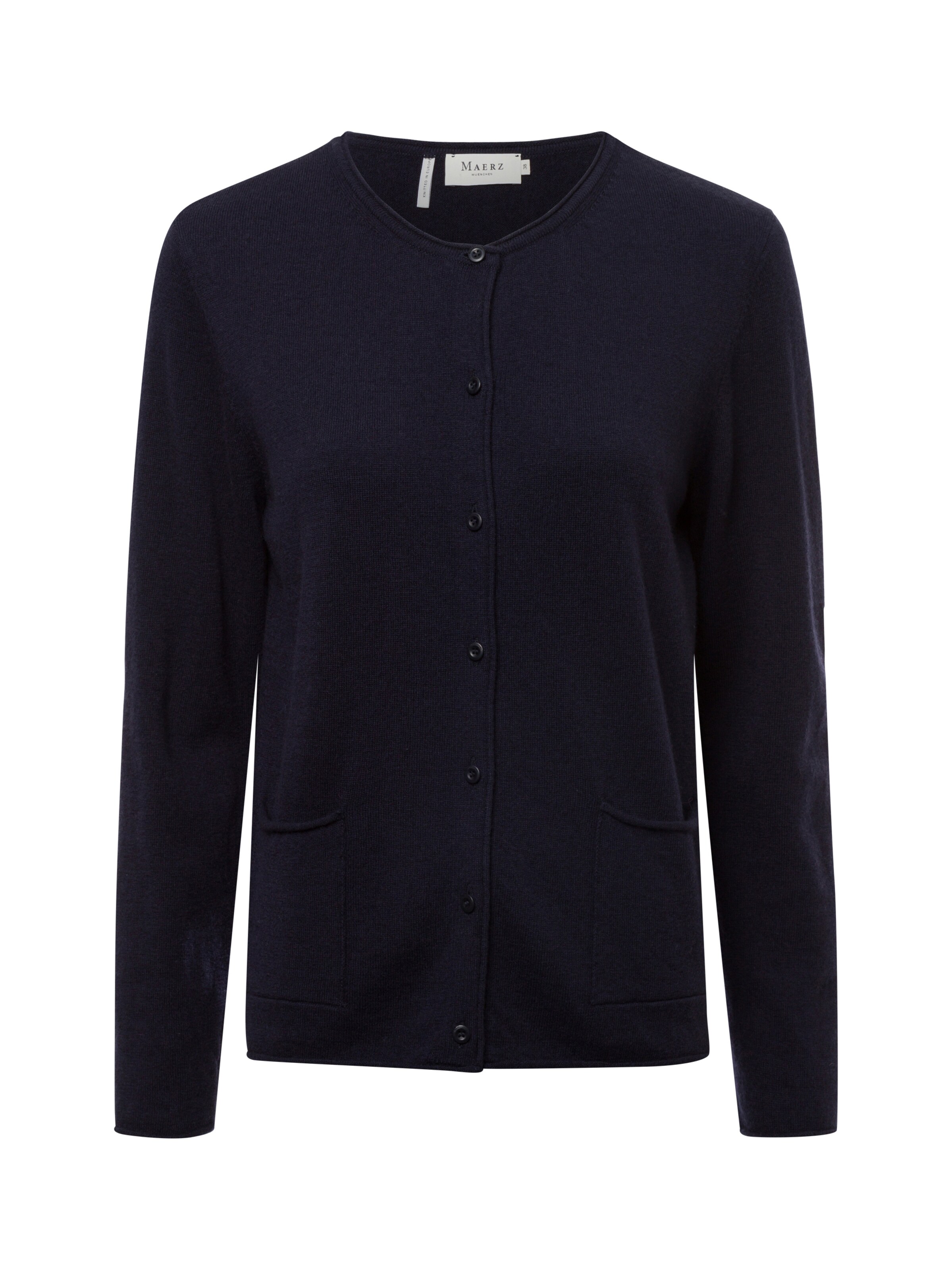 MAERZ Muenchen Knit Cardigan in Blue: front