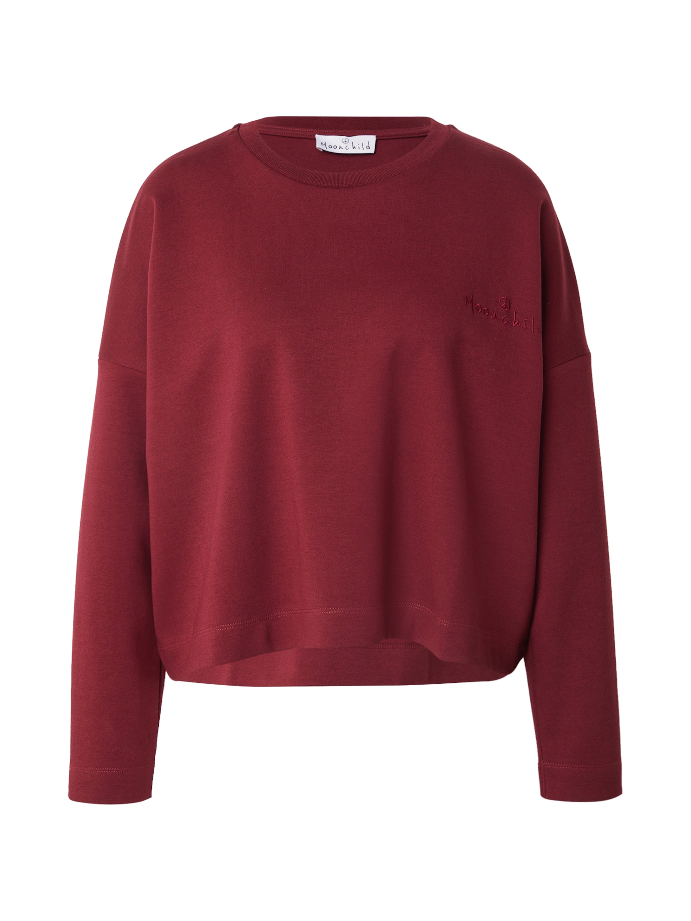 Moonchild Yoga Wear Αθλητική μπλούζα φούτερ σε κόκκινο: μπροστά