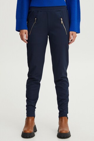 Coupe slim Pantalon 'Kira' PULZ Jeans en bleu : devant