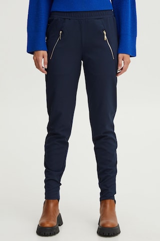 Slimfit Pantaloni 'Kira' di PULZ Jeans in blu: frontale
