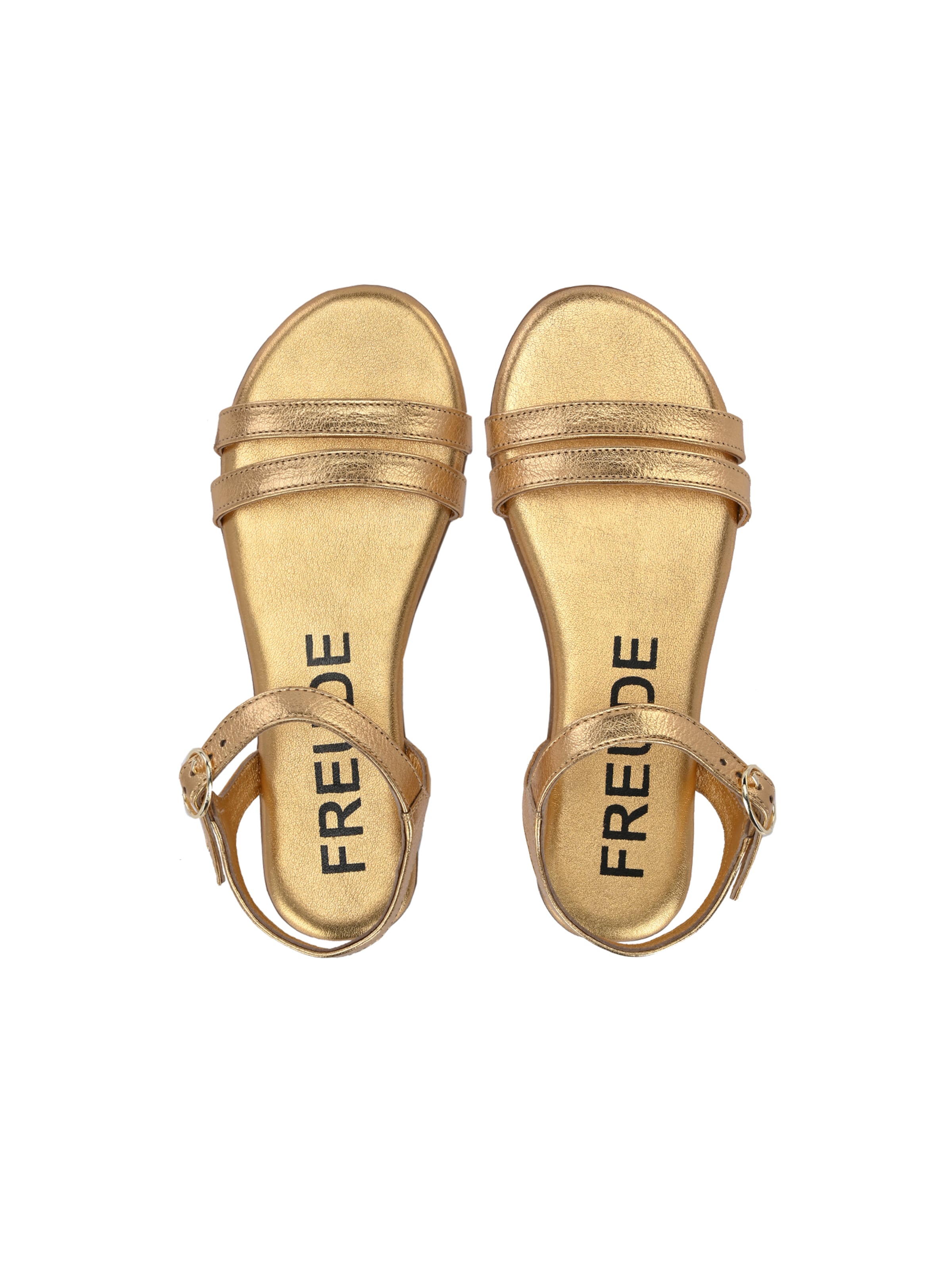FREUDE Sandalen met riem 'Asti' in Goud