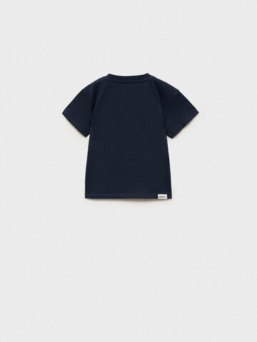 Tricou 'SNTABLE' de la MANGO KIDS pe albastru