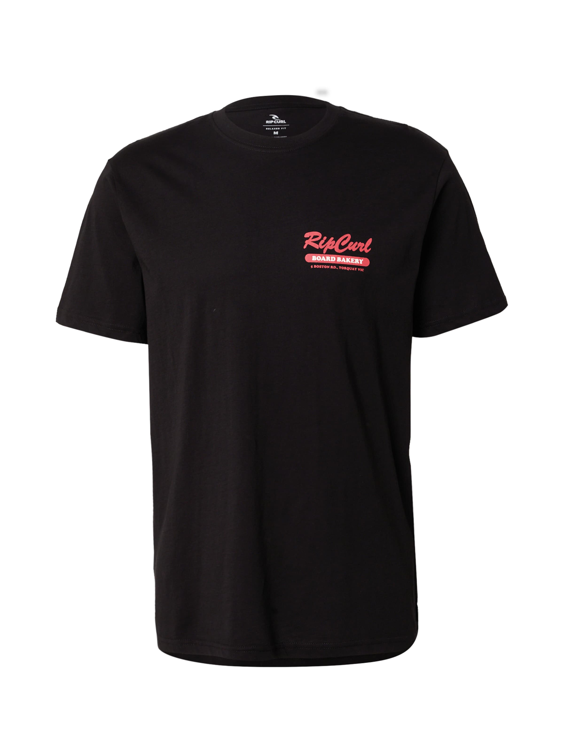 RIP CURL Λειτουργικό μπλουζάκι 'BOARD BAKERY' σε μαύρο: μπροστά