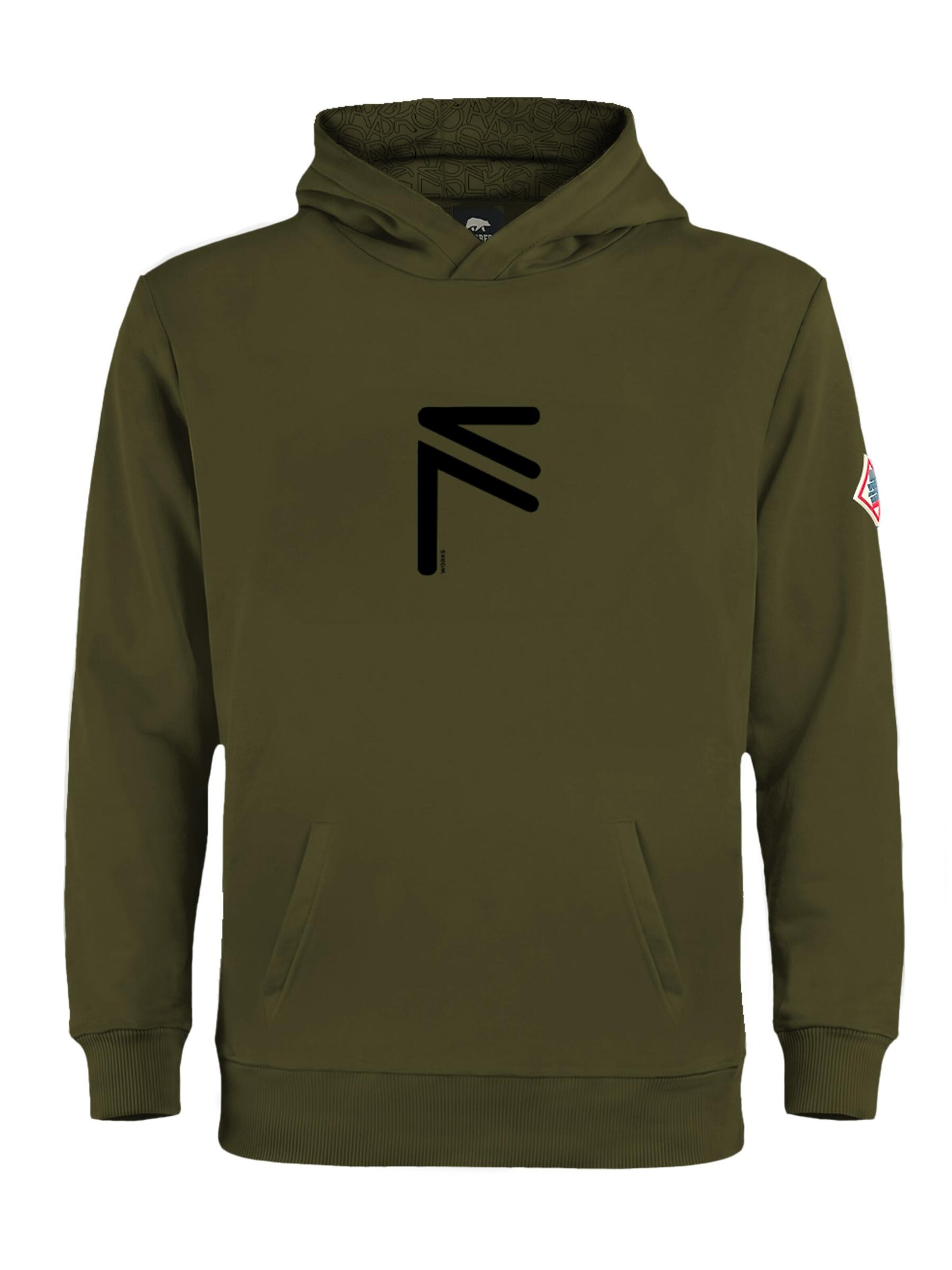 FORSBERG Sweatshirt 'Runarson Hoodie' in Green