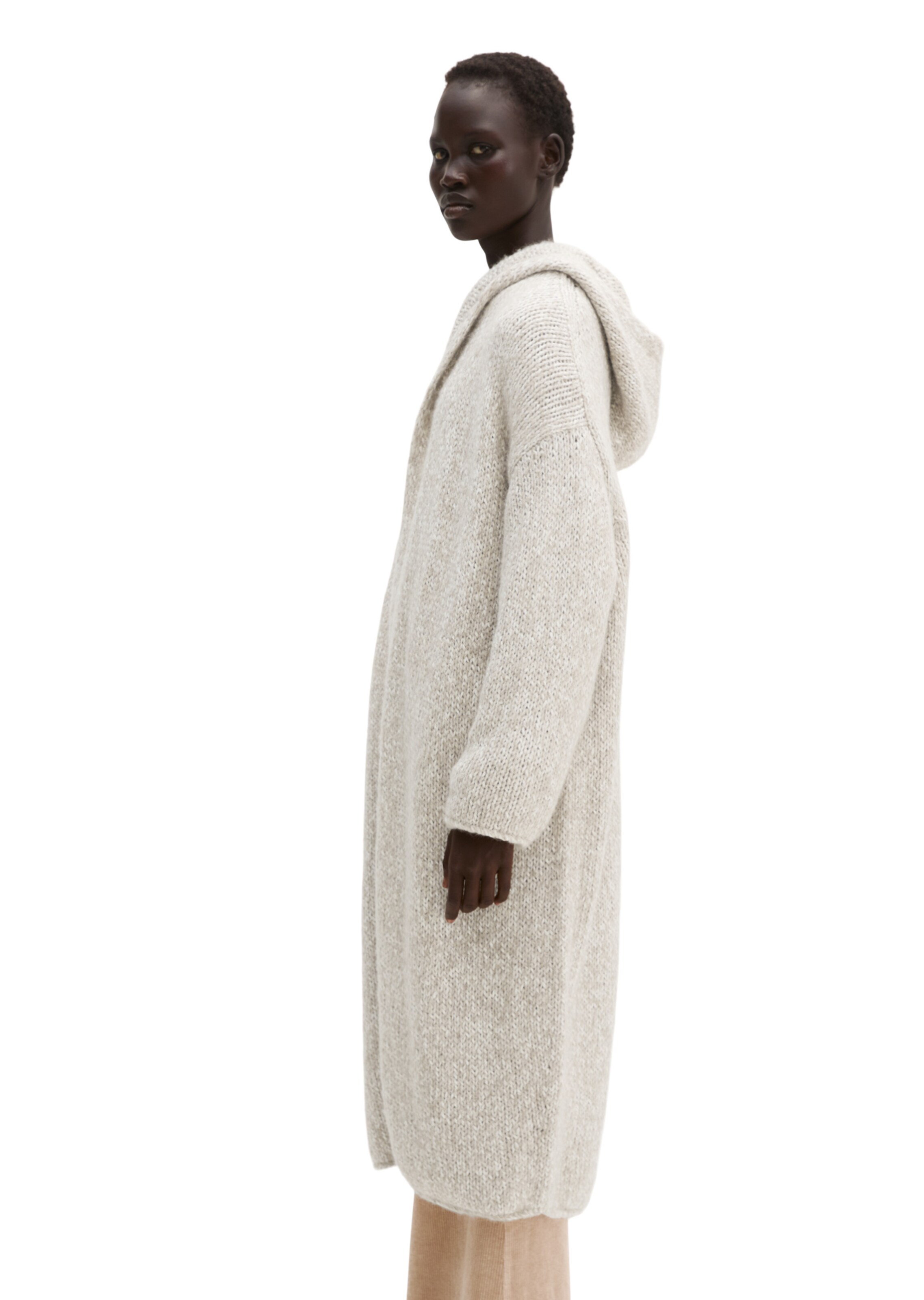 Cardigan Marc O'Polo en beige : sur le côté