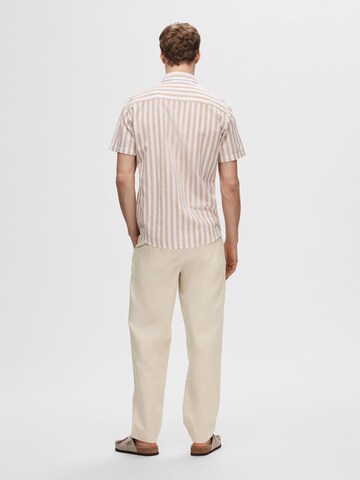 SELECTED HOMME Regular Fit Hemd in Braun