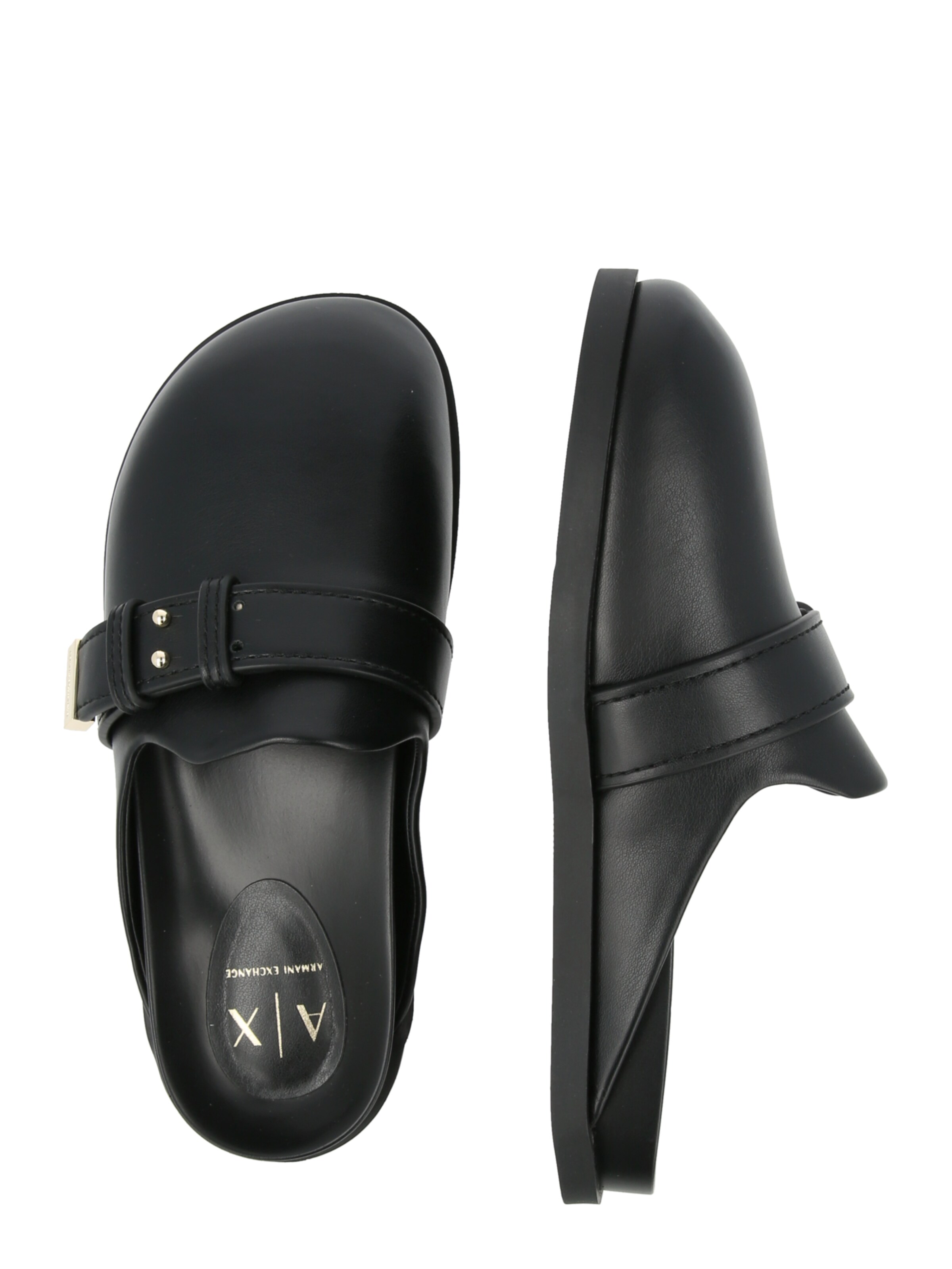 ARMANI EXCHANGE Klapki 'FLORENCE' w kolorze czarny