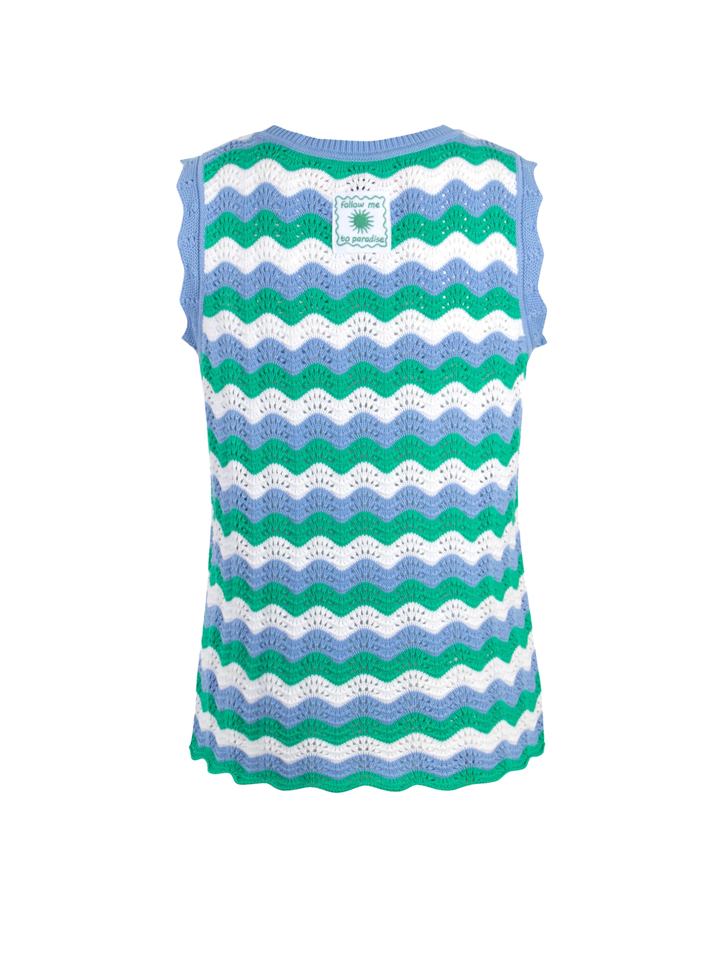 Top brodat de la LIEBLINGSSTÜCK pe verde